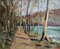 Alexis Louis Roche, Au bord du Rhône, près de Genève, Oil on Canvas 2