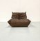 French Chestnut Brown Leather Togo Lounge Chair by Michel Ducaroy for Ligne Roset, 1970s 3