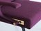 Digamma Armchair in Purple Dedar Fabric & Brass by Ignazio Gardella, 2010s 11