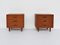 Danish Teak Wood Bedside Tables, Denmark, 1970s, Set of 2 1