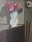 Jean Verdier, Bouquet Rose et la Canne au Pommeau d'argent, 1945, Huile sur Toile, Encadrée 2