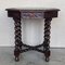 Antique Hexagonal Side or Center Walnut Table with Six Carved Legs, 1890s 5