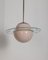 Vintage Italian Pink Glass Pendant Light, 1950s 1