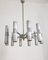 Vintage Italian Chandelier in Chromed Metal, 1970s 3