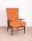 Vintage Italian Wooden Reclining Chair, 1940s 1