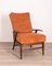 Vintage Italian Wooden Reclining Chair, 1940s 6