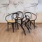 Bentwood & Rattan No. 209 Armchairs from ZPM Radomsko, 1970s, Set of 4 3
