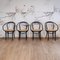 Bentwood & Rattan No. 209 Armchairs from ZPM Radomsko, 1970s, Set of 4 1