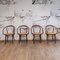 Bentwood & Rattan No. 209 Armchairs from ZPM Radomsko, 1970s, Set of 4 1