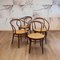 Bentwood & Rattan No. 209 Armchairs from ZPM Radomsko, 1970s, Set of 4 2