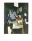 Georges Braque, Natura morta con frutta, bottiglia e mandolino, anni '20, Litografia, Immagine 1