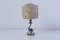 Antique Dolphin Table Lamp with Silver Base, 1890s 1