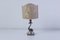 Antique Dolphin Table Lamp with Silver Base, 1890s, Image 1