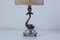 Antique Dolphin Table Lamp with Silver Base, 1890s, Image 3