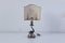 Antique Dolphin Table Lamp with Silver Base, 1890s 7