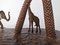 Artiste Autrichien, Girafe, Palmiers et Éléphants, Années 20, Métal 5