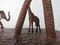 Austrian Artist, Giraffe, Palms and Elephants, 1920s, Metal 5