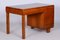 Czech Art Deco Oak Writing Desk, 1930s, Image 2