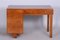 Czech Art Deco Oak Writing Desk, 1930s, Image 1