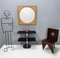 Postmodern Square Wall Mirror in the style of Ettore Sottsass, Italy, 1980s 2