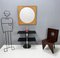 Postmodern Square Wall Mirror in the style of Ettore Sottsass, Italy, 1980s, Image 2