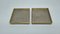 Silver-Plated Tidy Tray with Brass Edge, 1960s, Set of 2, Image 1