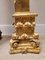 Stipe o pedestal de altar barroco de madera tallada y dorada, siglos XVII-XVIII, Imagen 17