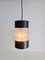 Vintage Mid-Century Pendant Lamp in Frosted Glass Metal from Philips, 1960s 7