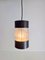 Vintage Mid-Century Pendant Lamp in Frosted Glass Metal from Philips, 1960s, Image 7