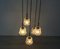 Lampe à Suspension Mid-Century Moderne en Chrome & Métal Noir de style Quist Nagel, Allemagne 3