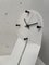 Table Clock in White Lacquered Metal from Gaspare, 1980s 5