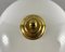 Vintage Ceiling Flush Mount Lamp with Opaline Glass Shade & Brass Fitting 4