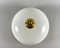 Vintage Ceiling Flush Mount Lamp with Opaline Glass Shade & Brass Fitting, Image 3