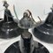 Industrial Italian Black Painted Metal Pendants, 1930s, Set of 3 11