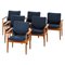 Model FD 209 Diplomat Armchairs attributed to Finn Juhl for Cado, 1960s, Set of 6 1