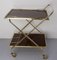 Mid-Century Foldable Trolley in Chrome & Stratified Wood, 1976 3