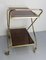 Mid-Century Foldable Trolley in Chrome & Stratified Wood, 1976 4