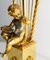 Mid-Century French Brass Table Lamp with Putti Reading in Front of a Harp, 1960s 7