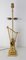 Lampe de Bureau Mid-Century en Laiton avec Lecture de Putti devant une Harpe, France, 1960s 4