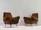 Italian Lounge Chairs in Velvet Mohair by Gigi Radice for Minotti, 1950, Set of 2, Image 3