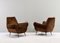 Italian Lounge Chairs in Velvet Mohair by Gigi Radice for Minotti, 1950, Set of 2, Image 2
