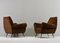 Italian Lounge Chairs in Velvet Mohair by Gigi Radice for Minotti, 1950, Set of 2 17