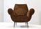 Italian Lounge Chairs in Velvet Mohair by Gigi Radice for Minotti, 1950, Set of 2, Image 4