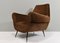 Italian Lounge Chairs in Velvet Mohair by Gigi Radice for Minotti, 1950, Set of 2, Image 8