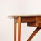 Console in Beech and Mahogany, Italy, 1950s, Image 4