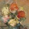 Ezio Pastorio, Painting with Rose Vase, Oil on Canvas, 1900s, Framed 3