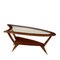 Coffee Table in Beech with Glass Top, 1950s, Image 1