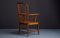 Danish Oak Windsor Armchair with Webbed Seat, 1950s 6