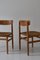 Model Øresund 537 Dining Chair in Patinated Oak and Seagrass by Børge Mogensen for Karl Andersson & Söner, 1960s, Set of 4 13