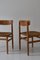 Model Øresund 537 Dining Chair in Patinated Oak and Seagrass by Børge Mogensen for Karl Andersson & Söner, 1960s, Set of 4, Image 13